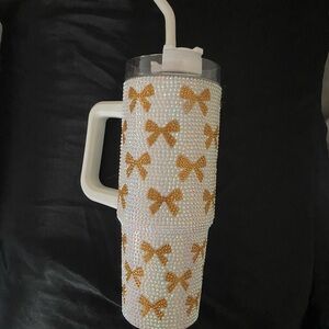 Simply Southern Gold Bow Embellished Tumbler